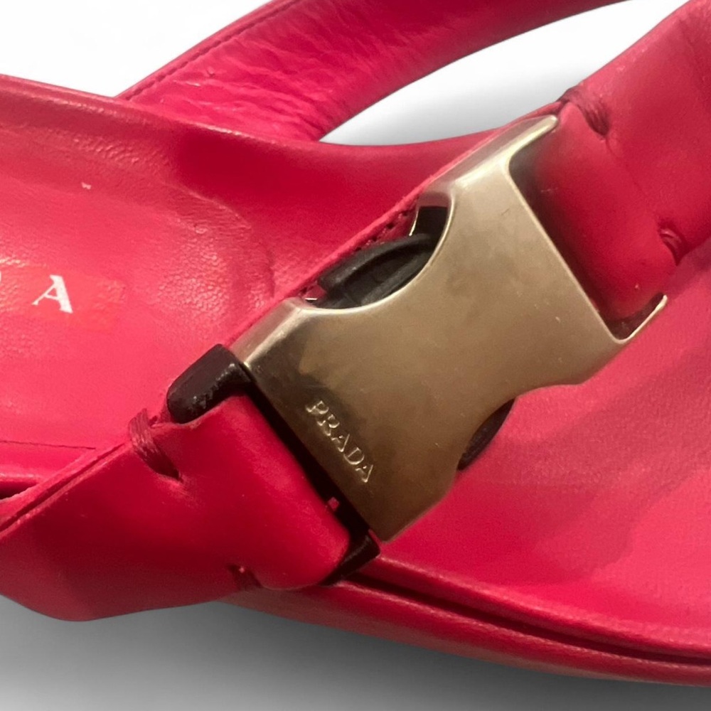 Vintage Prada hot pink sandals - Picture 2 of 7